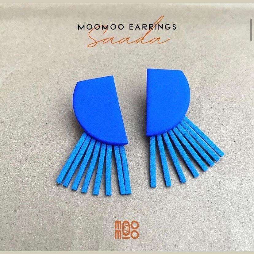 Moomoo Earrings - Saada Ocean Blue