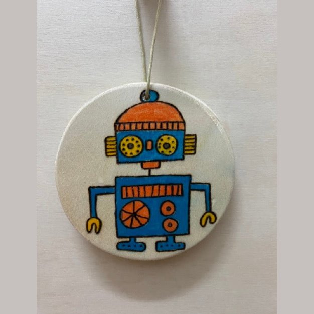 Christmas Ornaments - Set Of Robots