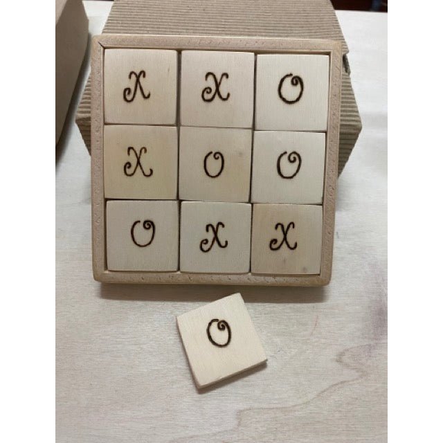 Tic-Tac-Toe Wooden Game