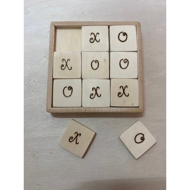 Tic-Tac-Toe Wooden Game