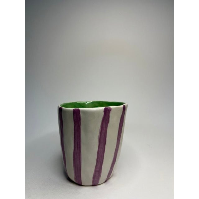 Ceramic Mug - Purple Stripes