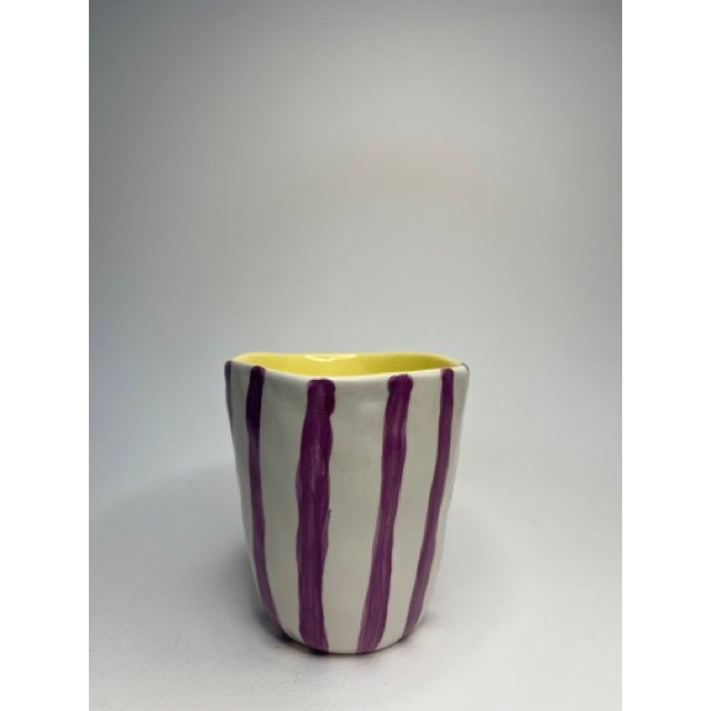 Ceramic Mug - Purple Stripes