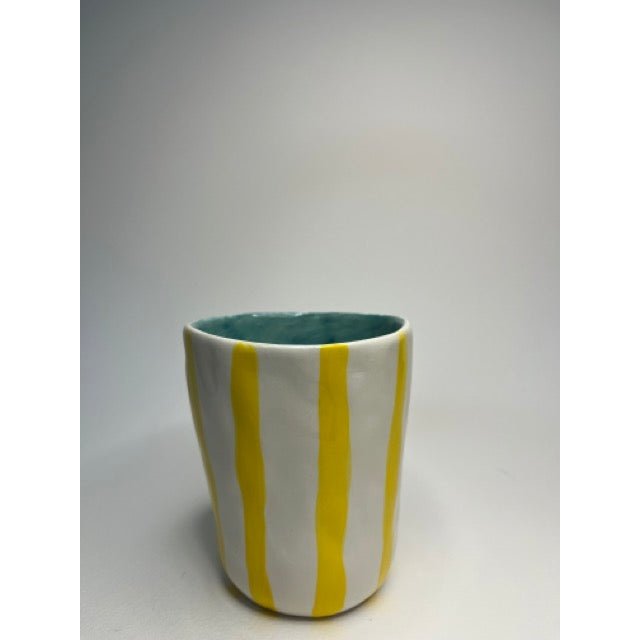 Ceramic Mug - Yellow Stripes