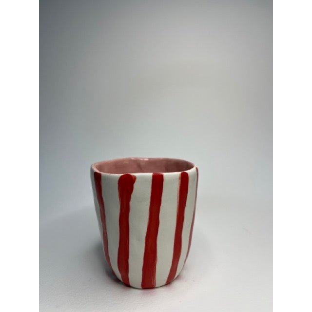 Ceramic Mug - Red Stripes
