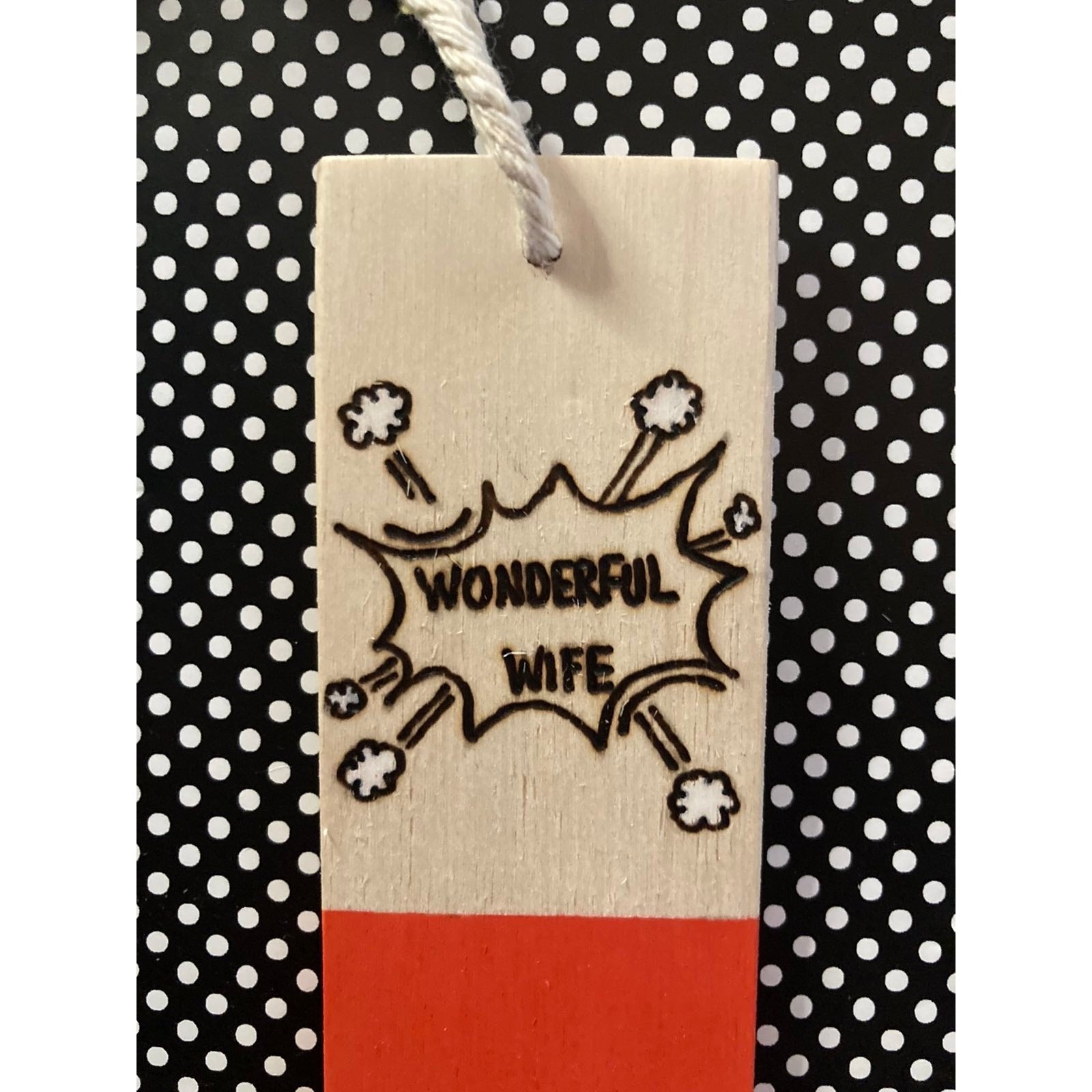Wooden Bookmark - Wonderful Wife