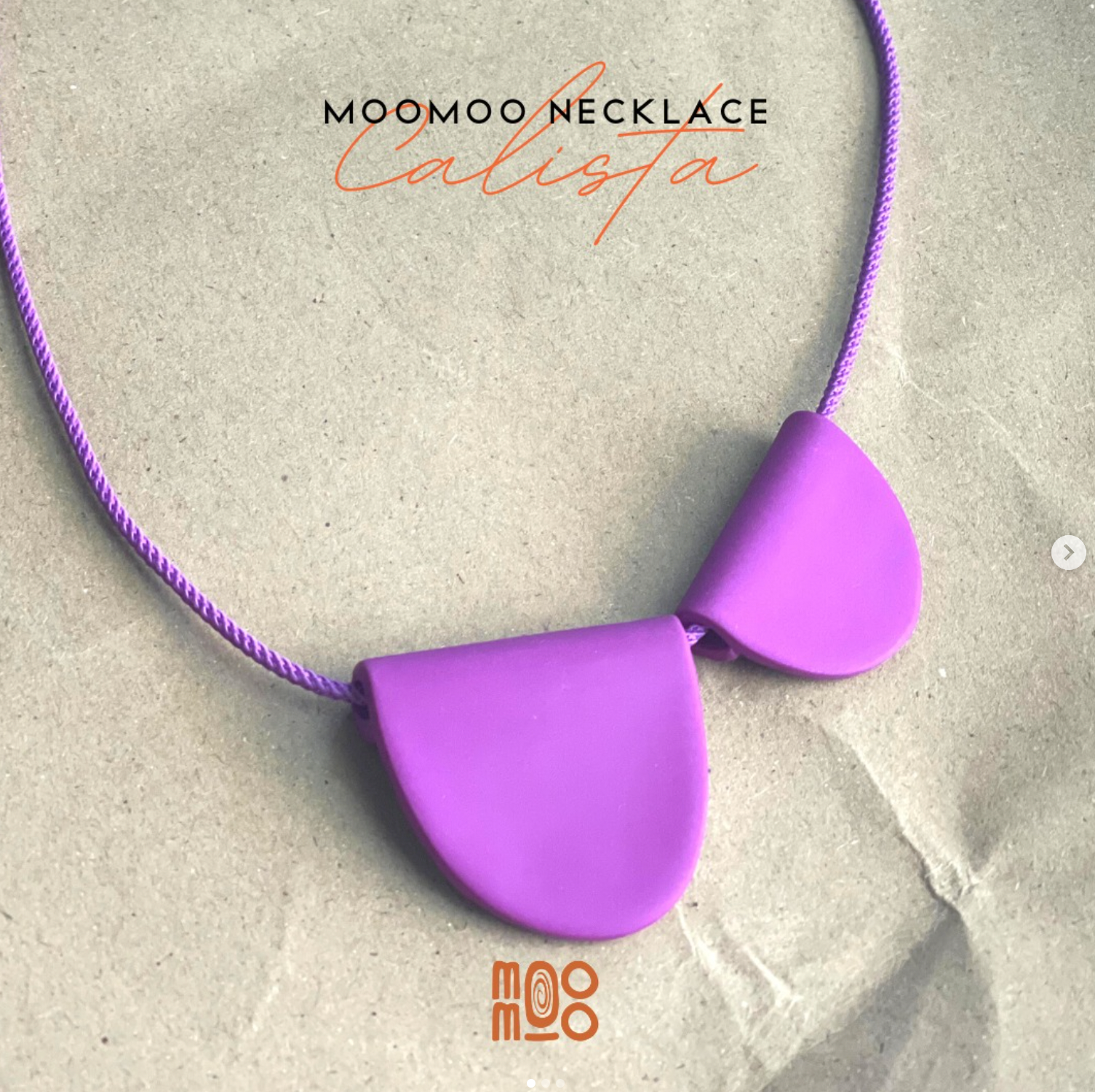 Moomoo Necklaces - Calista Magenta