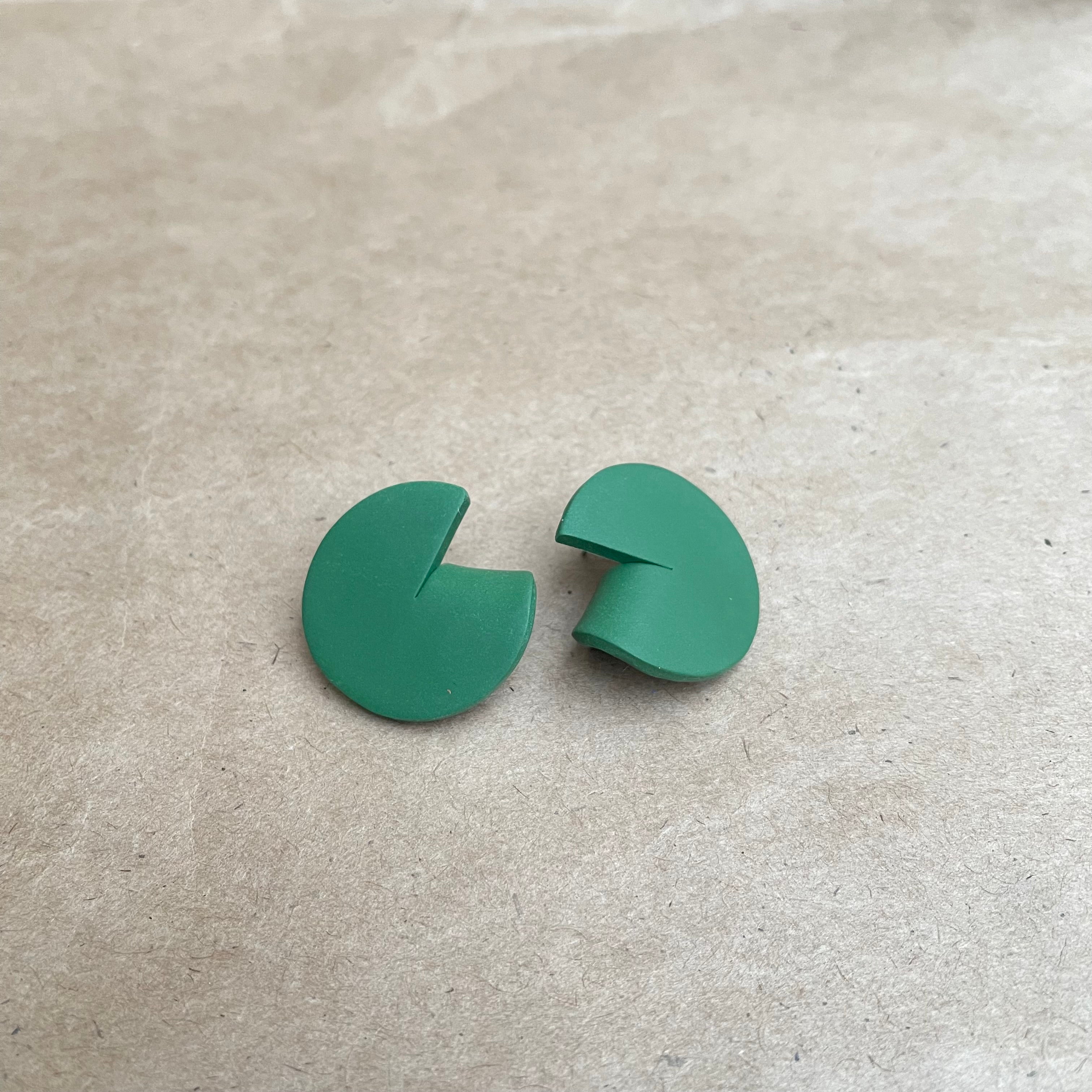 Moomoo Earrings - Okal Olive Green
